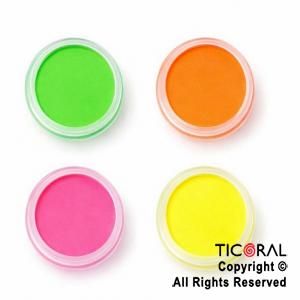 MAQUILLAJE ARTISTICO FLUO AMARILLO NARANJA ROSA VERDE SET X 4 (8GR) x 1